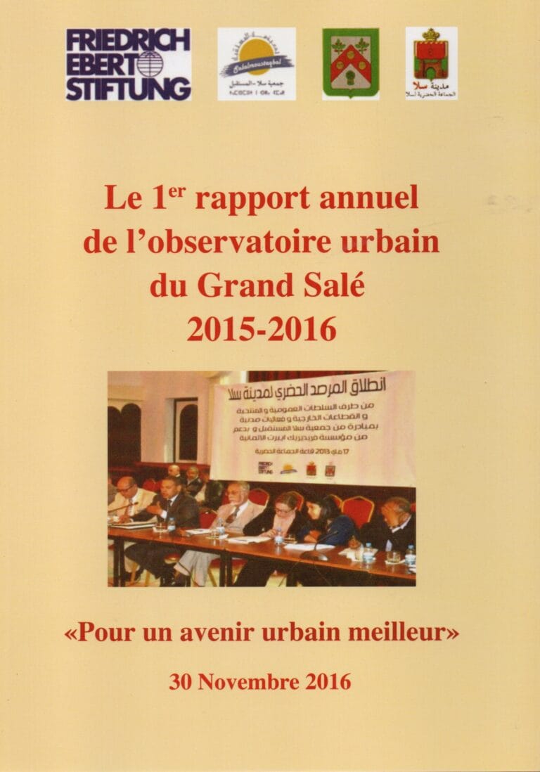 Le premier rapport annuel de L’observatoire urbain du grand salé