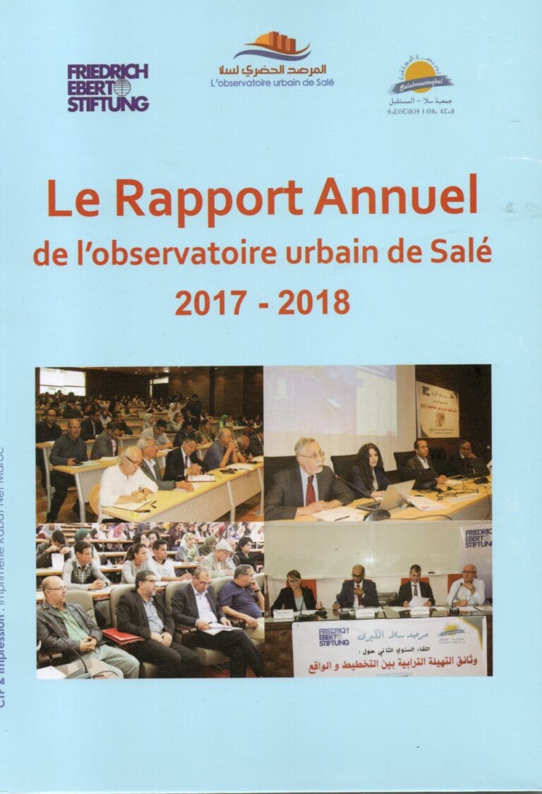 Le rapport annuel de l’observatoire urbain du  grand salé 2017 2018