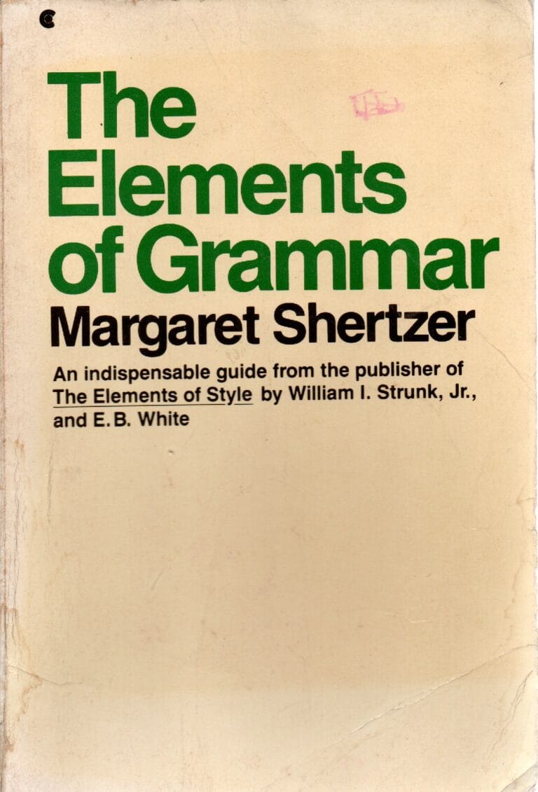 THE ELEMENTS OF GRAMMAR